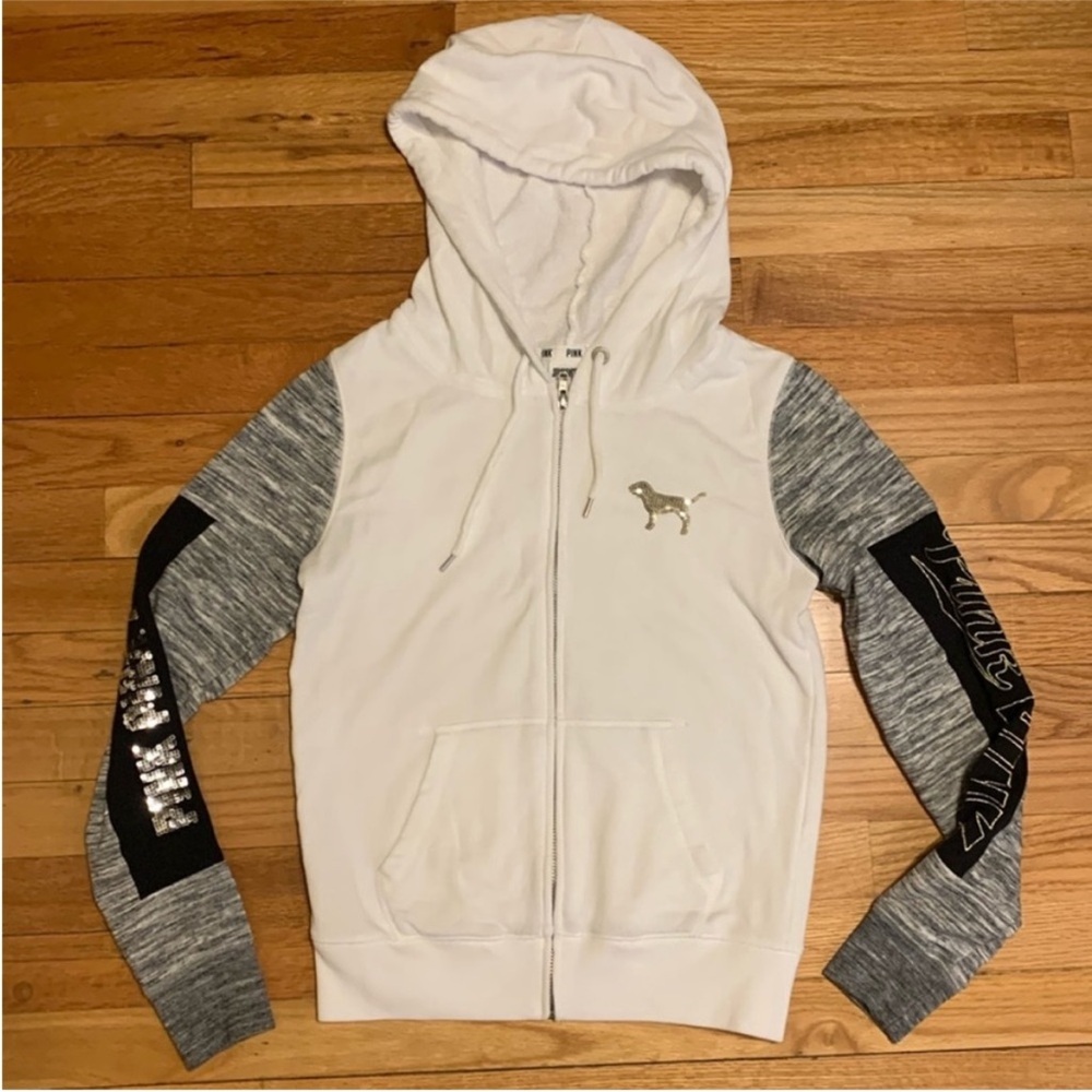 Victoria’s Secret PINK sequin zip up hoodie